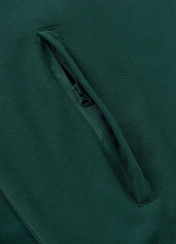 Men's Zip-up hoodie Pique Rockey - Dark green