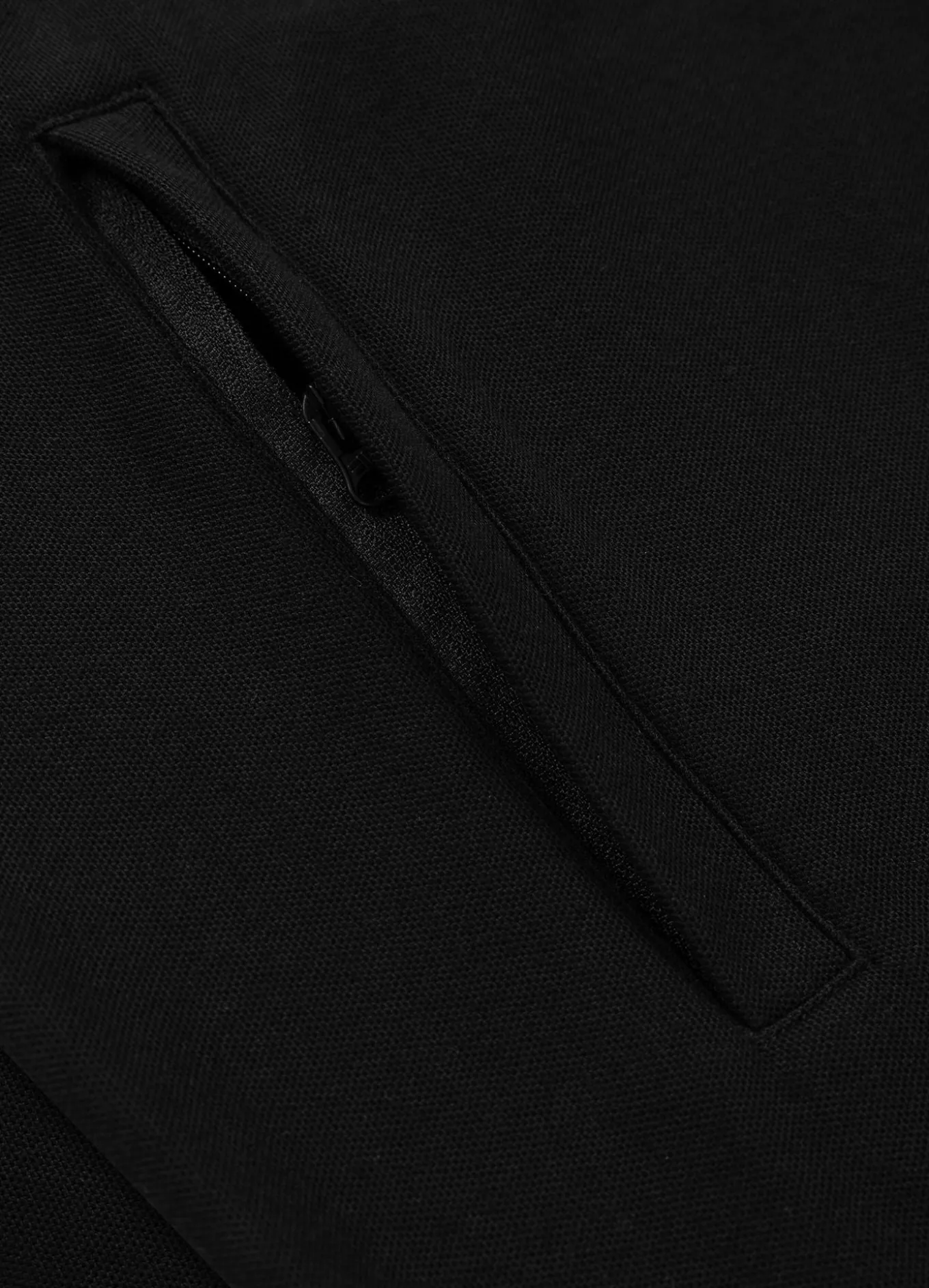 Men's Zip-up hoodie Pique Rockey - Black