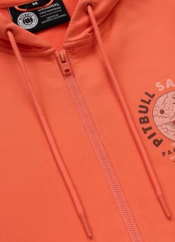 Men's Zip-up hoodie PLANET SURF - Salmon