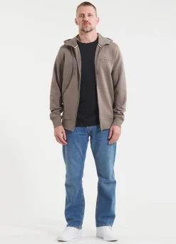 Men's Zip-up hoodie SAMPSON - Light brown