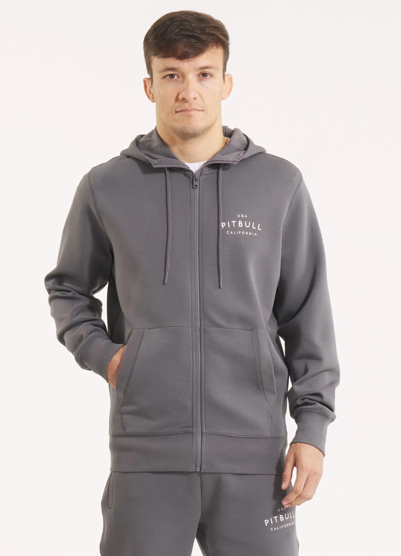 Men's Zip-up hoodie SAMPSON - Graphite