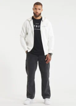 Men's Zip-up hoodie SAMPSON - Offwhite