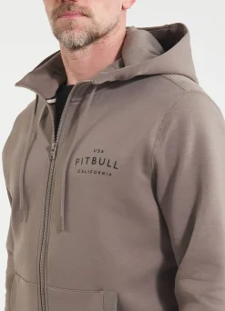 Men's Zip-up hoodie SAMPSON - Light brown