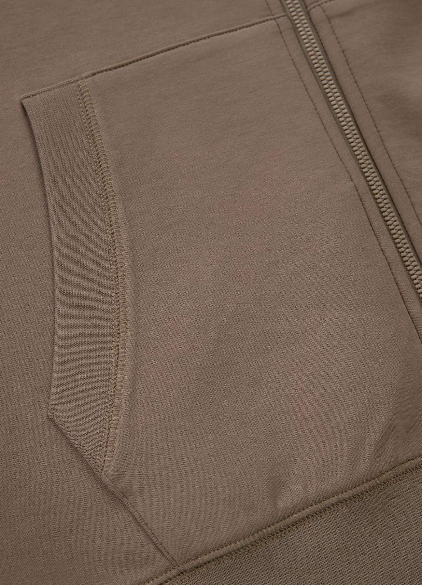 Men's Zip-up hoodie SAMPSON - Light brown
