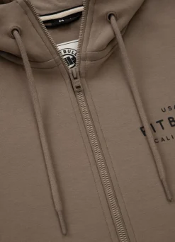 Men's Zip-up hoodie SAMPSON - Light brown