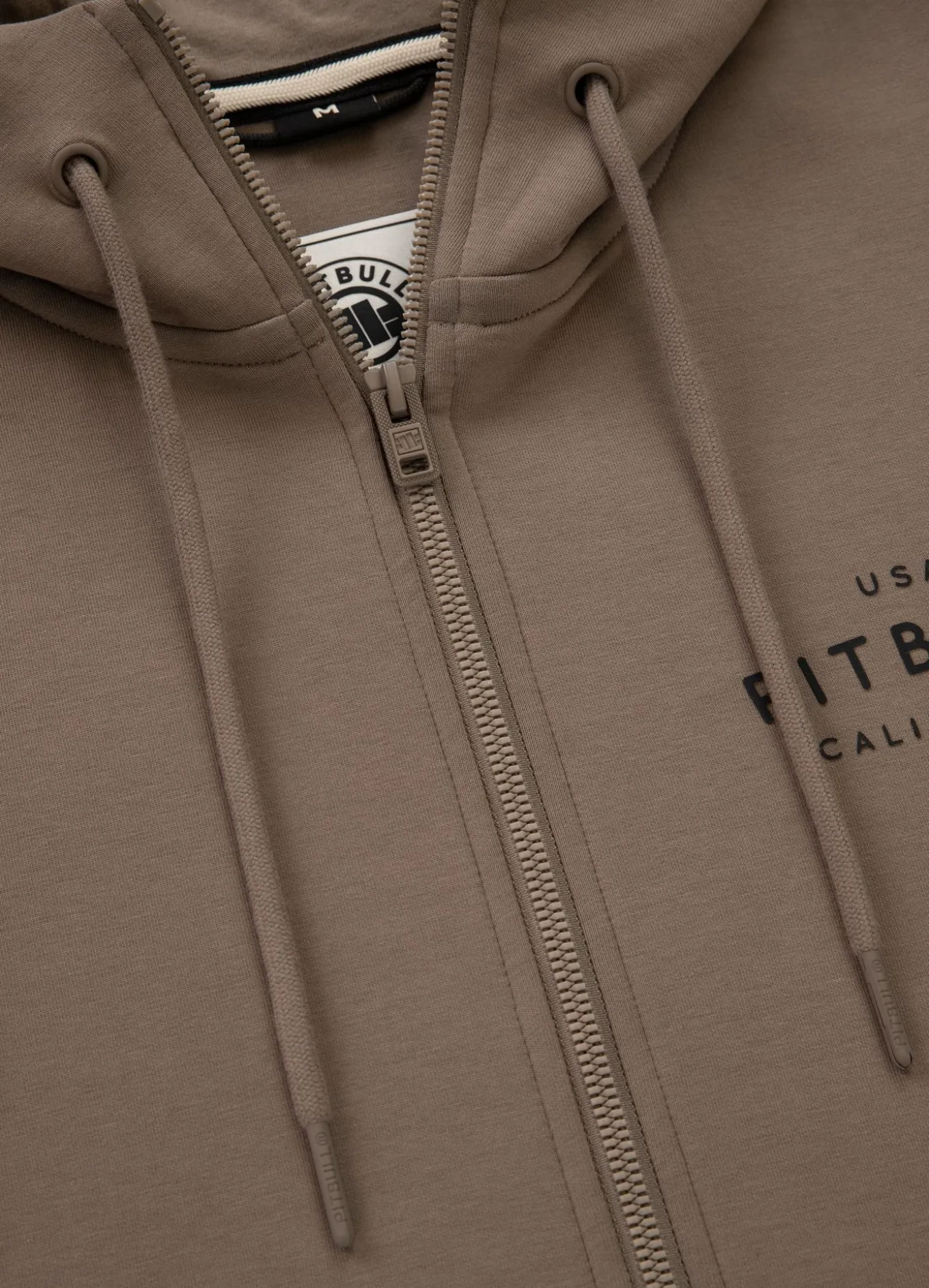 Men's Zip-up hoodie SAMPSON - Light brown