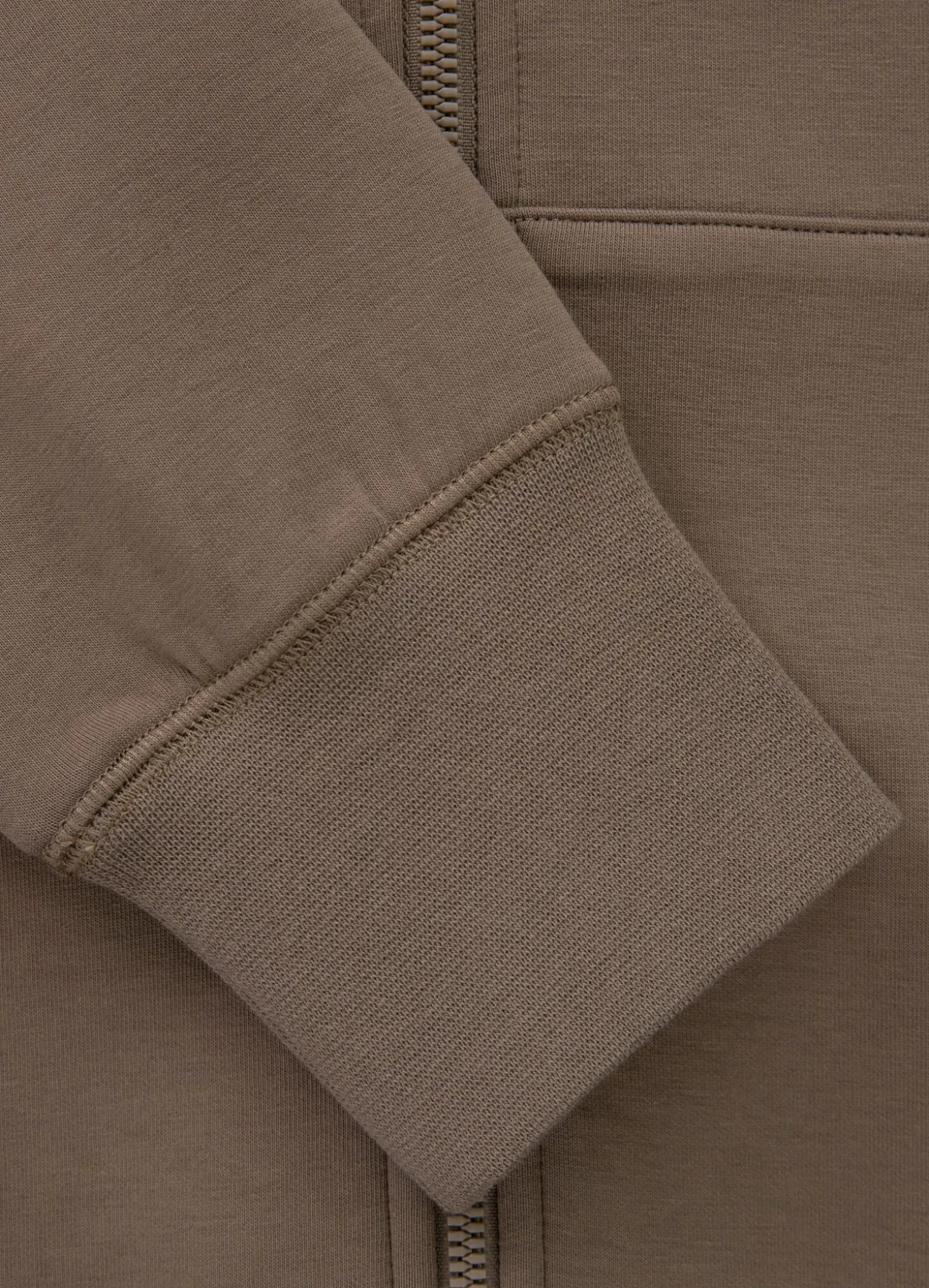 Men's Zip-up hoodie SAMPSON - Light brown