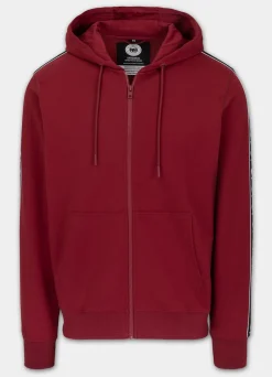 Men's Zip-up hoodie TAPE NUGGET - Burgundy