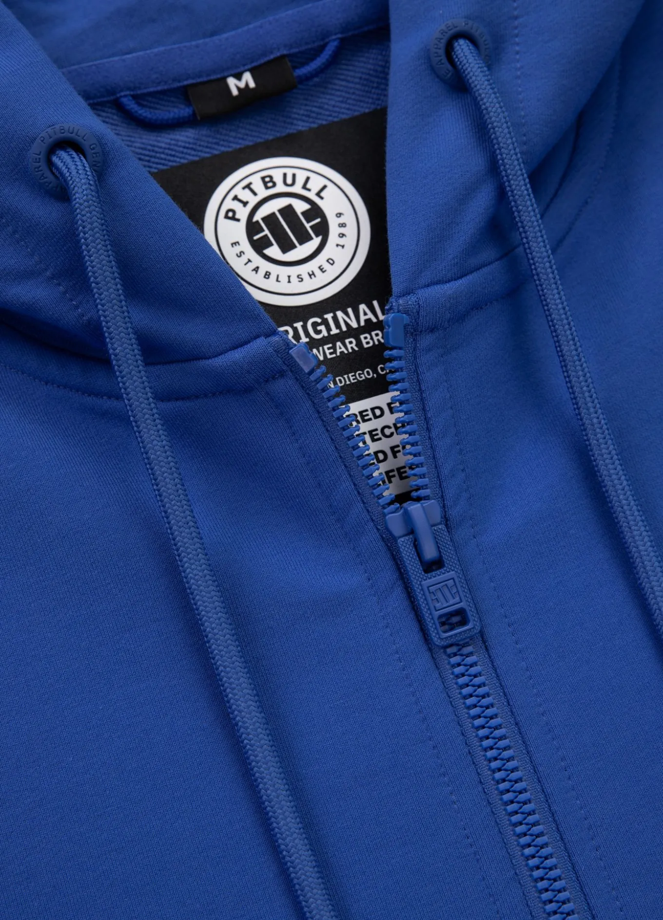 Men's Zip-up hoodie TAPE NUGGET - Electric blue