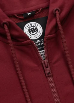 Men's Zip-up hoodie TAPE NUGGET - Burgundy