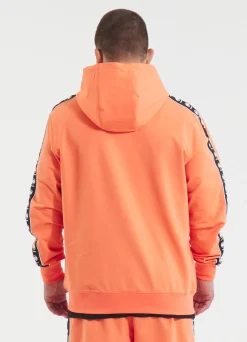Men's Zip-up hoodie TAPE NUGGET - Bright Salmon