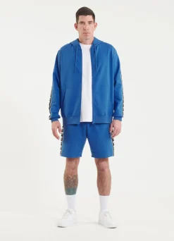 Men's Zip-up hoodie TAPE NUGGET - Electric blue