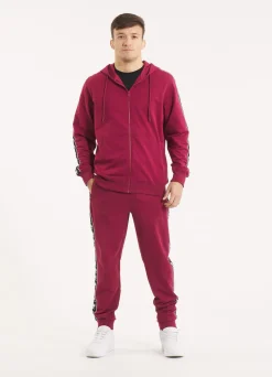 Men's Zip-up hoodie TAPE NUGGET - Burgundy