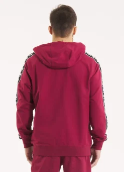 Men's Zip-up hoodie TAPE NUGGET - Burgundy