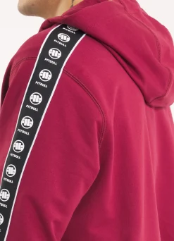 Men's Zip-up hoodie TAPE NUGGET - Burgundy