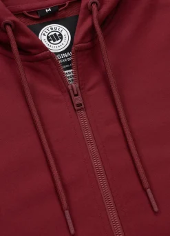 Men's Zip-up hoodie TAPE NUGGET - Burgundy