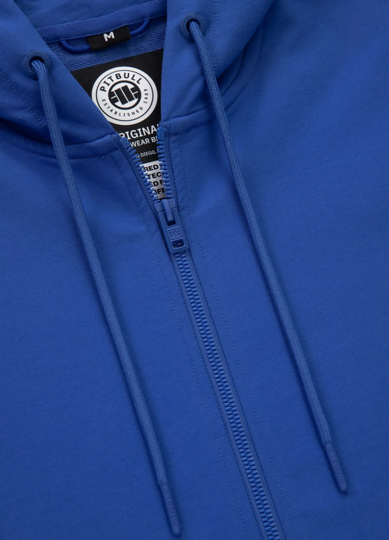 Men's Zip-up hoodie TAPE NUGGET - Electric blue