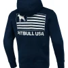Men's Zip-up hoodie Terry Pitbull USA
