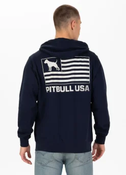 Men's Zip-up hoodie Terry Pitbull USA