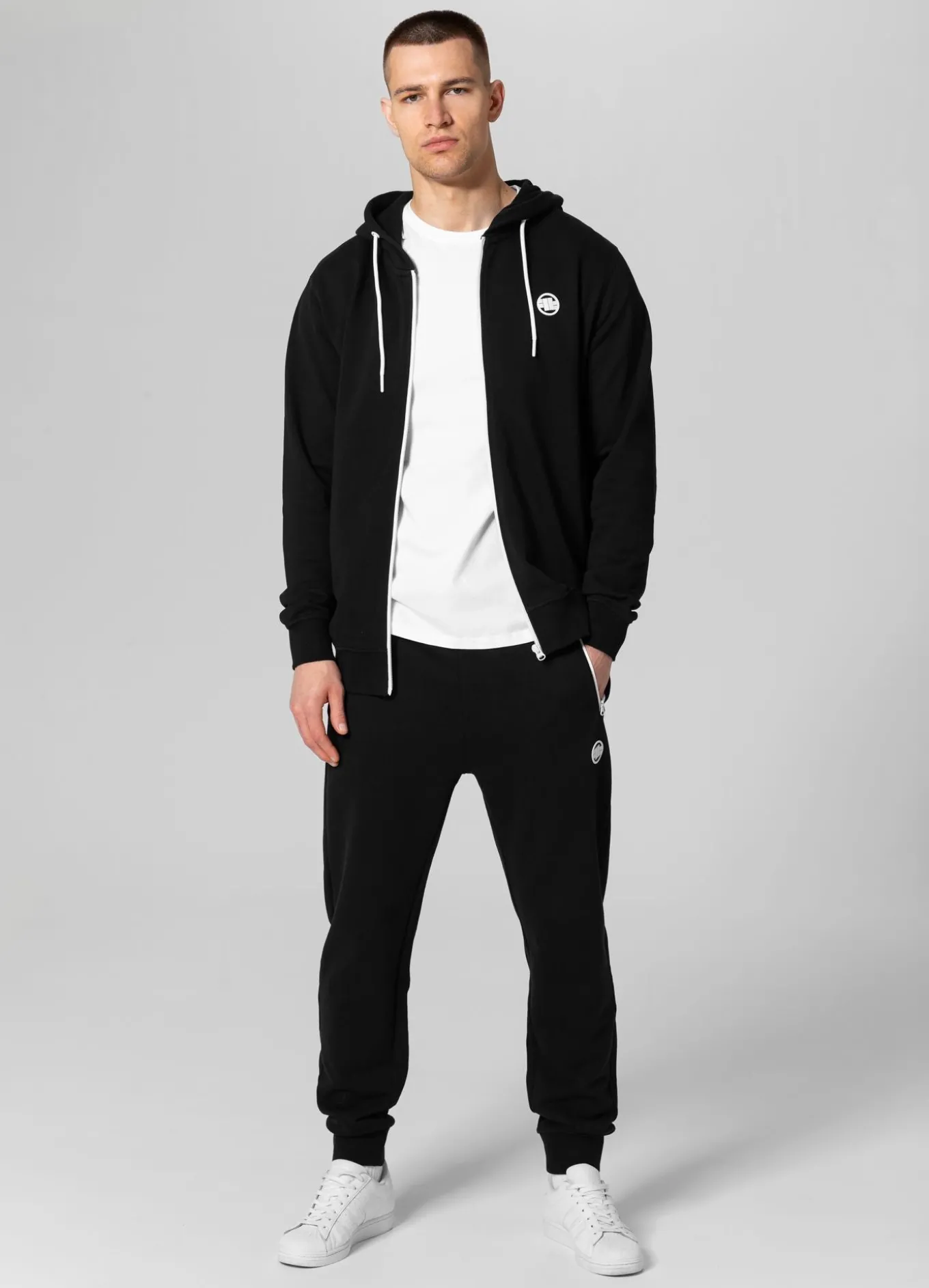 Men's Zip-up hoodie Terry Small Logo
