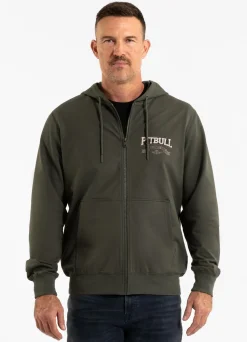 Men's Zip-up hoodie TROUBLEMAKER - Dark green