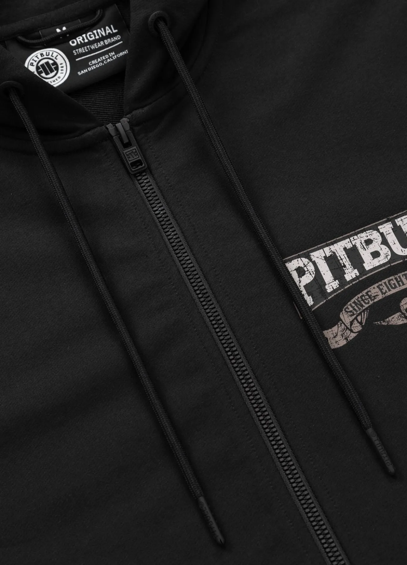 Men's Zip-up hoodie TROUBLEMAKER - Black