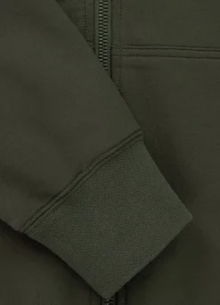 Men's Zip-up hoodie TROUBLEMAKER - Dark green