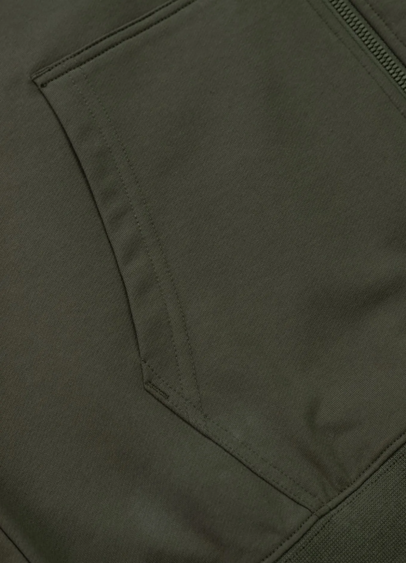 Men's Zip-up hoodie TROUBLEMAKER - Dark green