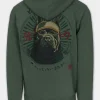 Men's Zip-up hoodie Washed MT FUJI