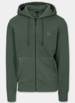 Men's Zip-up hoodie Washed Lancaster II - Washed green