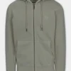 Men's Zip-up hoodie Washed Lancaster II - Gray Harbour