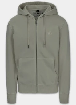 Men's Zip-up hoodie Washed Lancaster II - Gray Harbour
