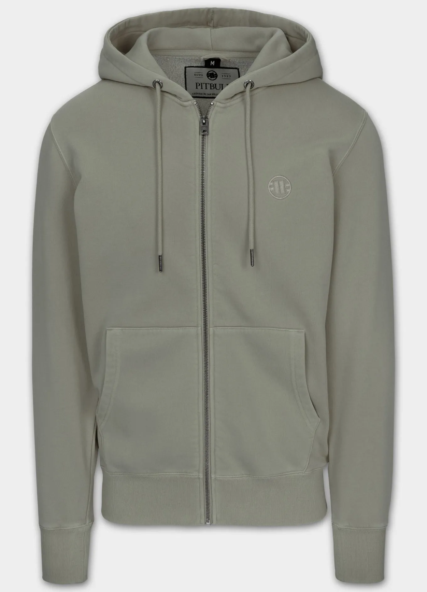 Men's Zip-up hoodie Washed Lancaster II - Gray Harbour