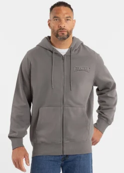 Men's Zip-up hoodie Washed ACE OF SPADES - Gray