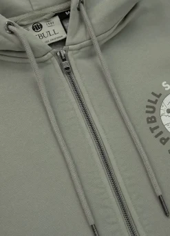 Men's Zip-up hoodie Washed PLANET SURF - Gray Harbour