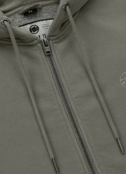 Men's Zip-up hoodie Washed Lancaster II - Gray Harbour