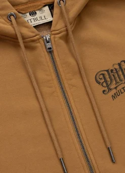 Men's Zip-up hoodie Washed MULTISPORT - Honey yellow