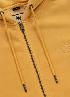 Men's Zip-up hoodie Washed Lancaster II - Washed yellow