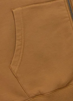Men's Zip-up hoodie Washed MULTISPORT - Honey yellow