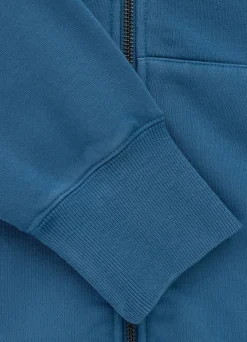 Men's Zip-up hoodie Washed PLANET SURF - Blue