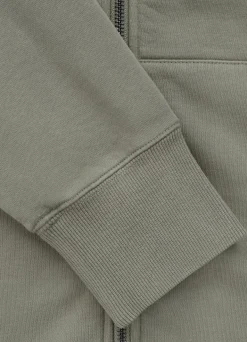 Men's Zip-up hoodie Washed PLANET SURF - Gray Harbour