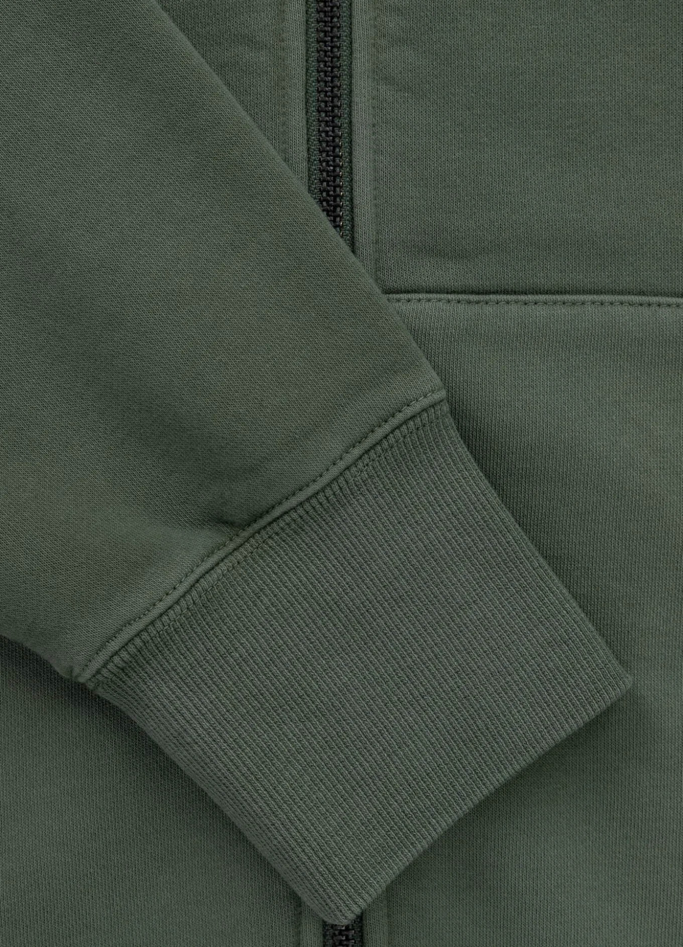 Men's Zip-up hoodie Washed Lancaster II - Washed green