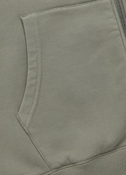 Men's Zip-up hoodie Washed PLANET SURF - Gray Harbour