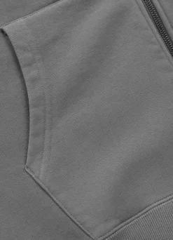 Men's Zip-up hoodie Washed Lancaster II - Gray