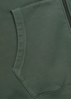 Men's Zip-up hoodie Washed Lancaster II - Washed green