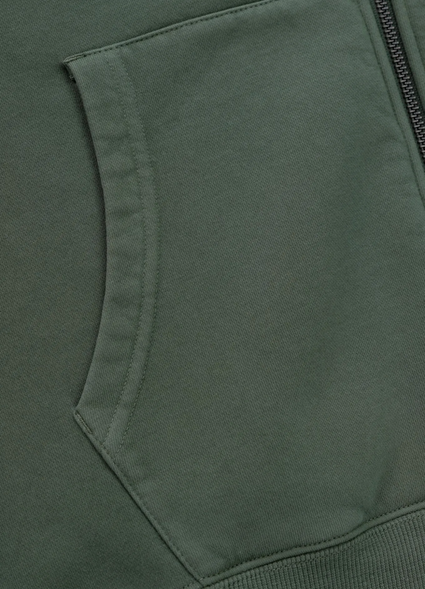 Men's Zip-up hoodie Washed Lancaster II - Washed green