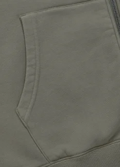 Men's Zip-up hoodie Washed Lancaster II - Gray Harbour