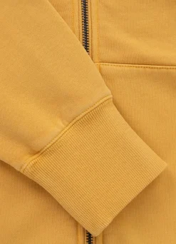 Men's Zip-up hoodie Washed Lancaster II - Washed yellow