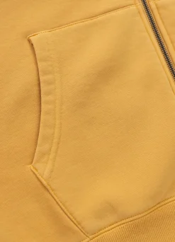 Men's Zip-up hoodie Washed Lancaster II - Washed yellow