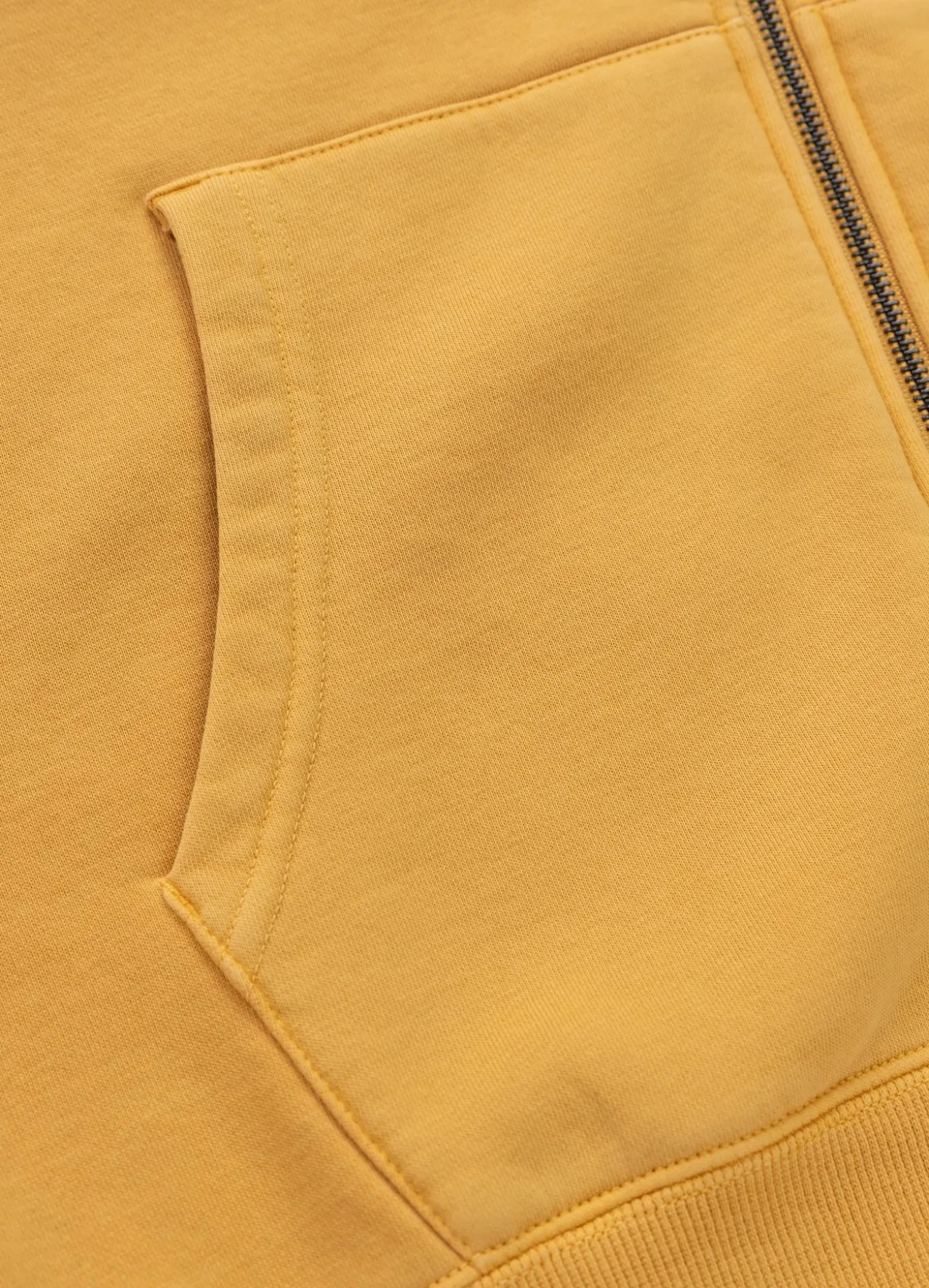 Men's Zip-up hoodie Washed Lancaster II - Washed yellow